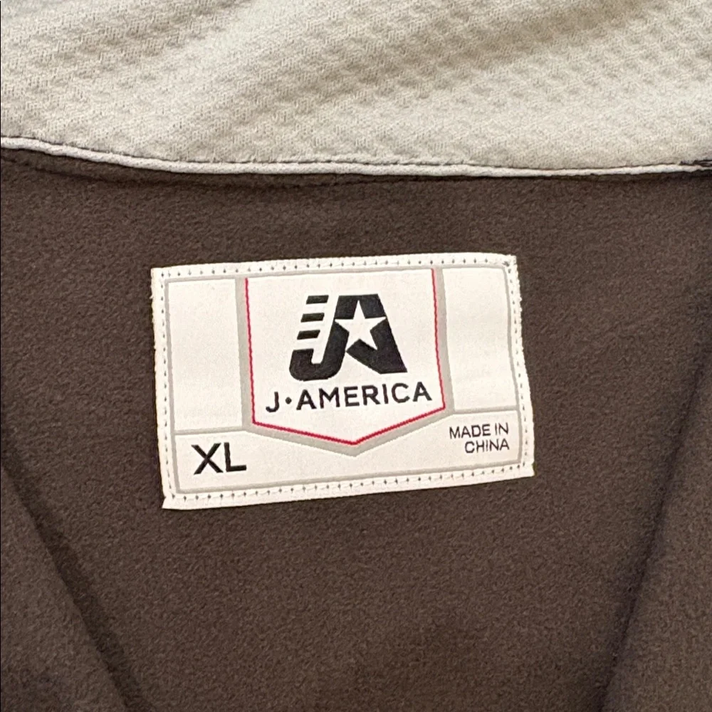 NWT [J America] Courtside Poly Fleece 1/4 Zip Pullover Black/Cement Women’s XL - Picture 10 of 10